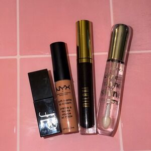 Lip Bundle NYX Athens Milani Super Natural Essence Clear e.l.f. Pinkies Up 4pc